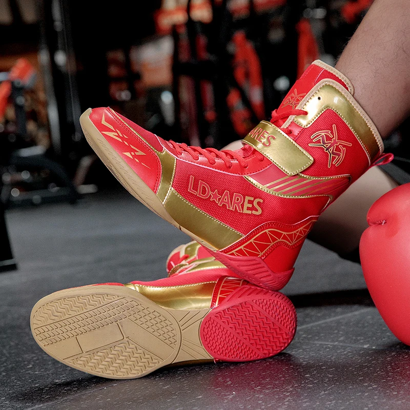 Men New Boxing Shoes Top Quality Combat Athletic Fitness Outdoor Training Non-Slip Sneakers Sport Adult Struggle Gym Brand Adult