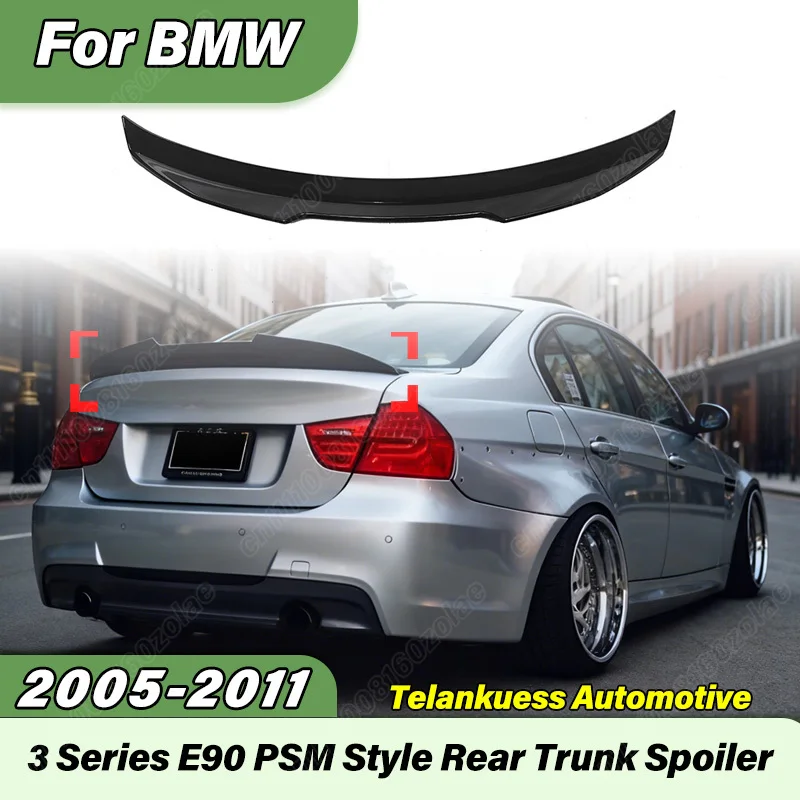 

For BMW E90 3 Series 2005 2006 2007 2008 2009 2010 2011 Car PSM Style Rear Spoiler Sports Racing Blade Tail Wing Body Kit