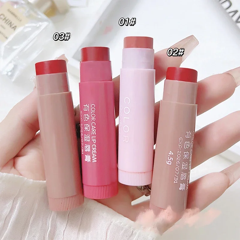 1/3 Stuks Lippenbalsem Hydraterende Anti-Droge Lippenbalsem Gemakkelijk Te Dragen Anti-Kraken Lippenstift Gekleurde Lip Tint Make-Up Lipverzorging Cosmetica