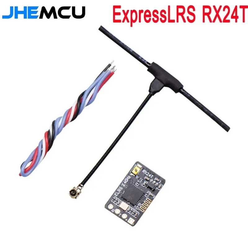 

ExpressLRS RX24T 2.4G ELRS Radio Nano Long Range Receiver 11X18mm for FPV Racing Freestyle Long Range Drones DIY Parts LR4 LR5