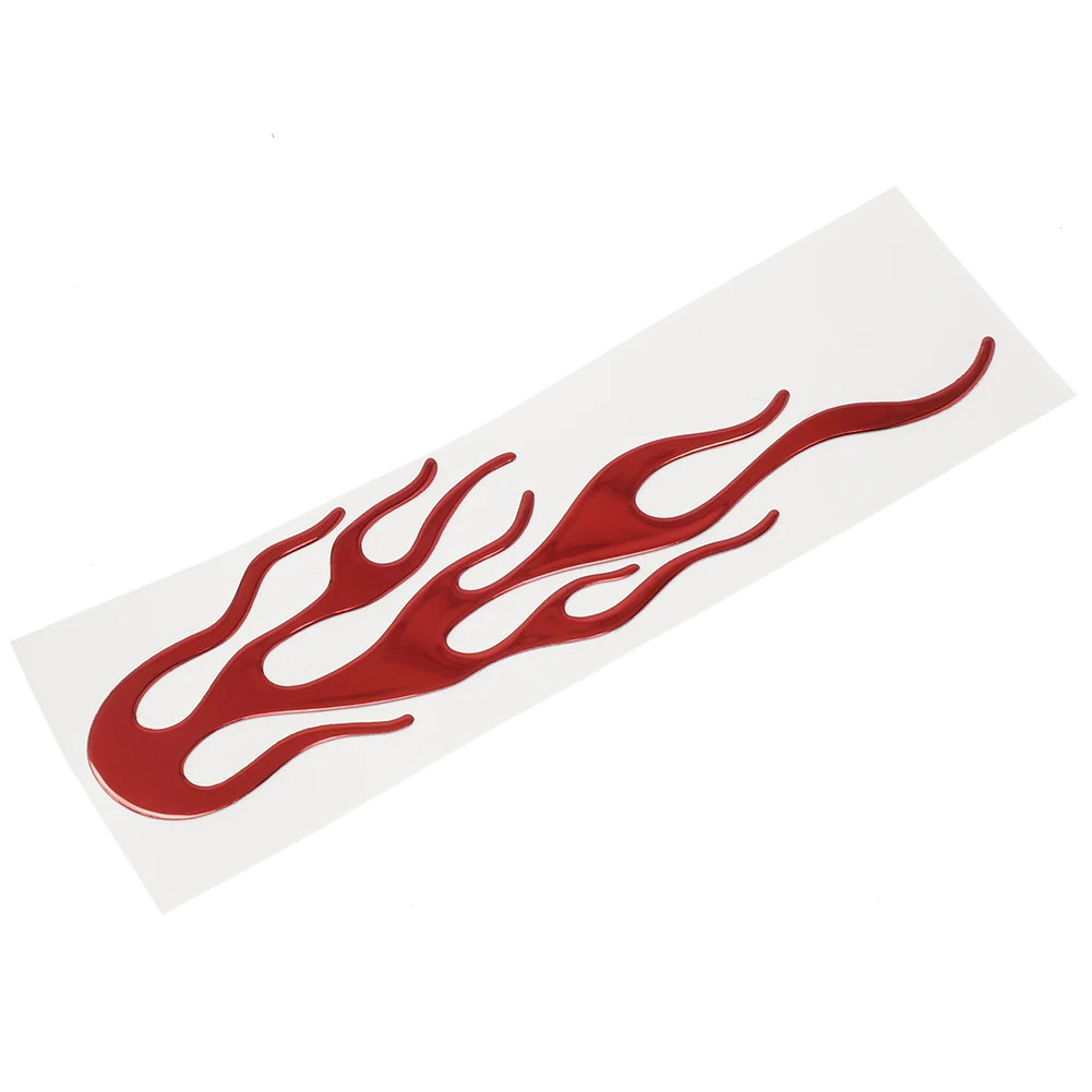 3D Flame Reflective Car Body Sticker Decal Fits Motorcycle Bike Truck for atv Cruiser for chopper for custom Use Soft PVC Gel