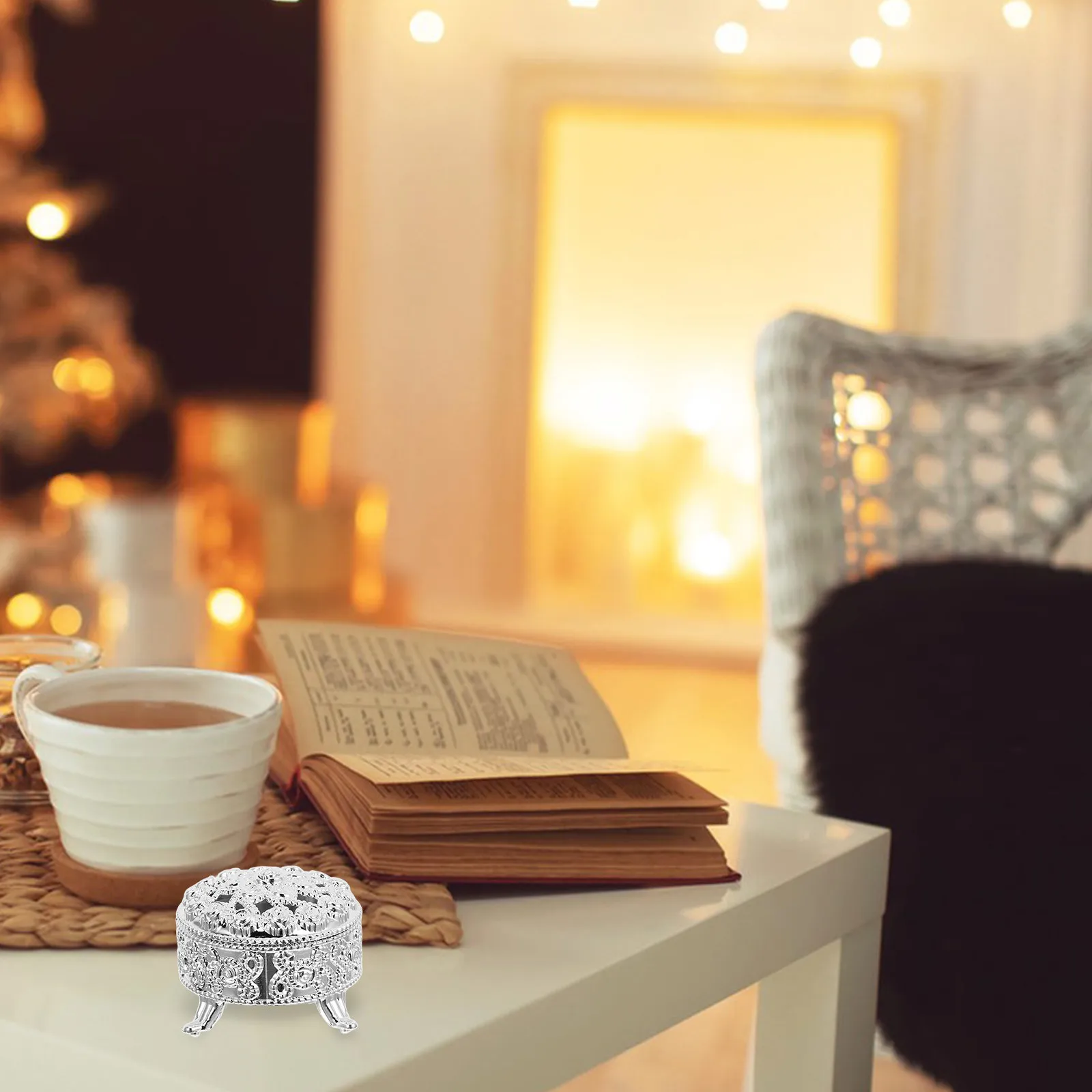 

6Pcs Candy Boxes Embossed Design Round Favor Boxes Wedding Candy Containers Party Treat Holders Favor Packaging