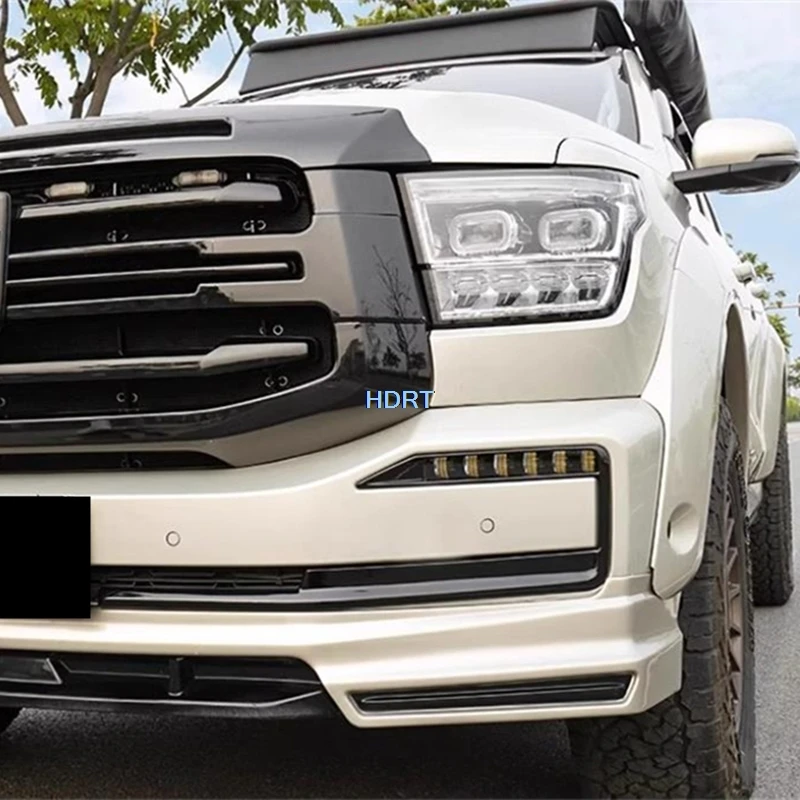 For Great Wall GWM Wey Tank 500 2022 + Car Styling Front Bumper Hood Racing Grille Rear Trunk Fog Light Tai Lamp Spare Tire Trim