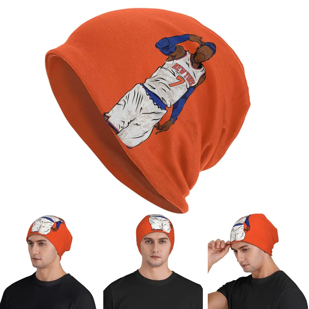 

Carmelo Anthony Celebration Sketch Skullies Beanies Hats Warm Autumn Winter Outdoor Cap Knitted Bonnet Caps for Unisex Adult