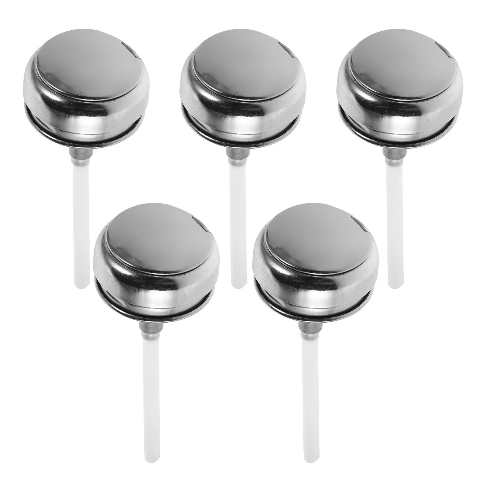 

5Pcs Refillable Alcohol Dispenser Cap Push Down Press Type Lid for Makeup Remover Cleaning Supplies Leak Proof Design Reliable