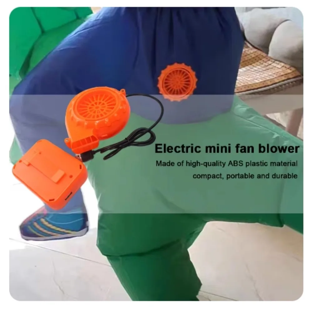 Mini Blower Fan for Dinosaur Costume Inflatable Game Clothing Suits Halloween Cosplay Party Supplies Lightweight Blower Fan