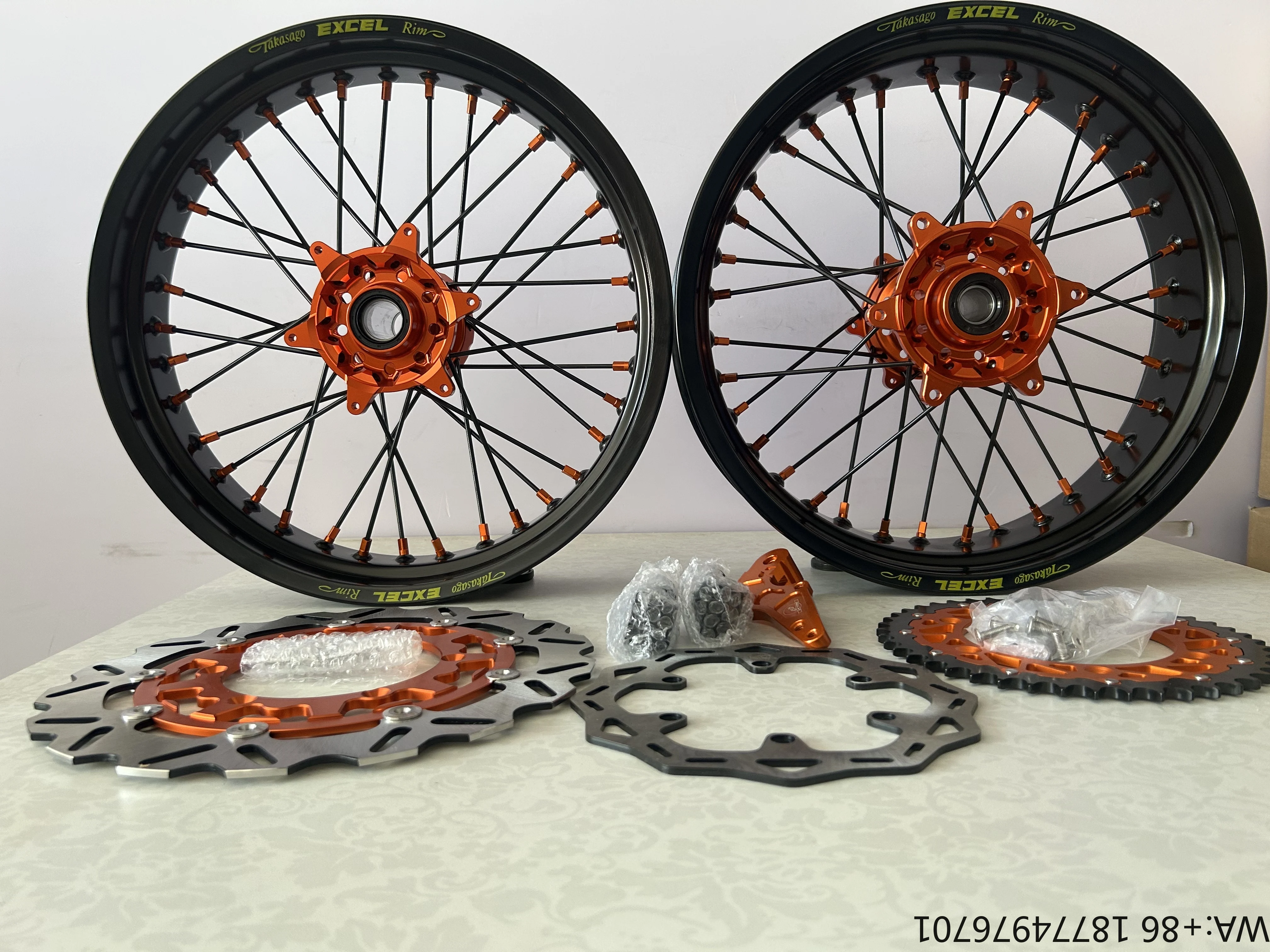 

17 Inch Fit K TM EXC 2022 Customized Accept Color Supermotard Wheels Rims Set