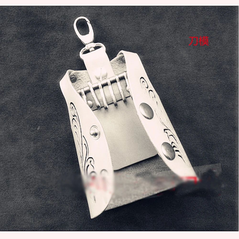 leather craft template cutter key ring bag clothes design wallet knife mould leather hole punches tool set deri el aletleri