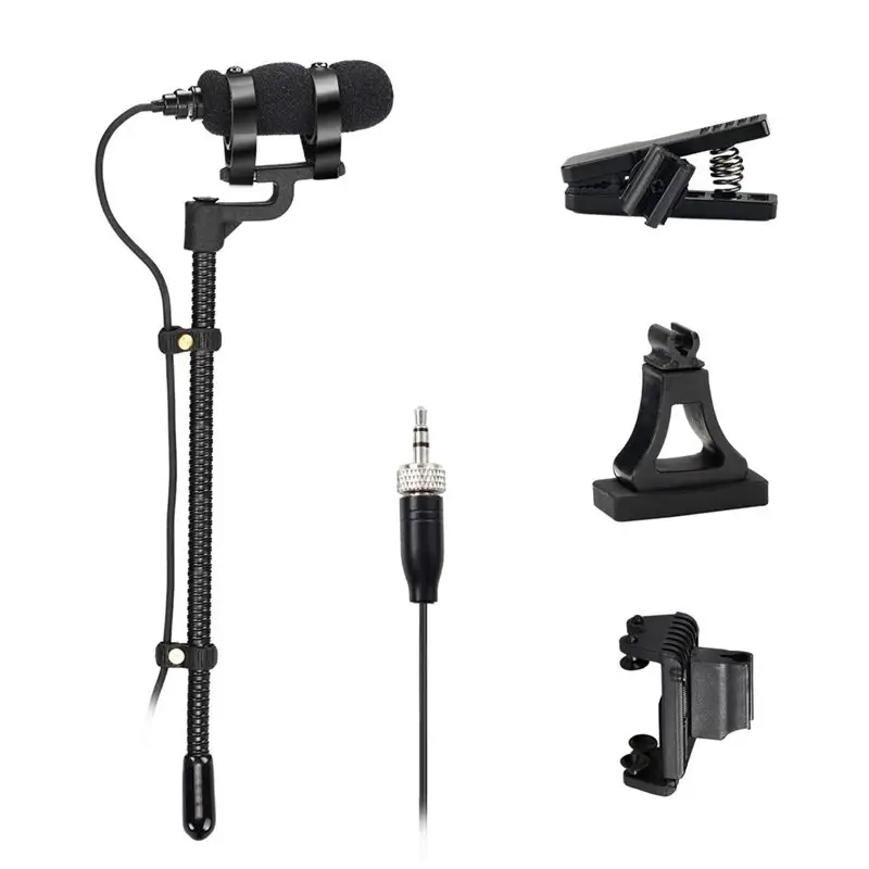 

Проводной микрофон IM-22 для саксофона, скрипки, фортепиано, трубы, гиперкардиоидный, миниатюрный, портативный, модель B