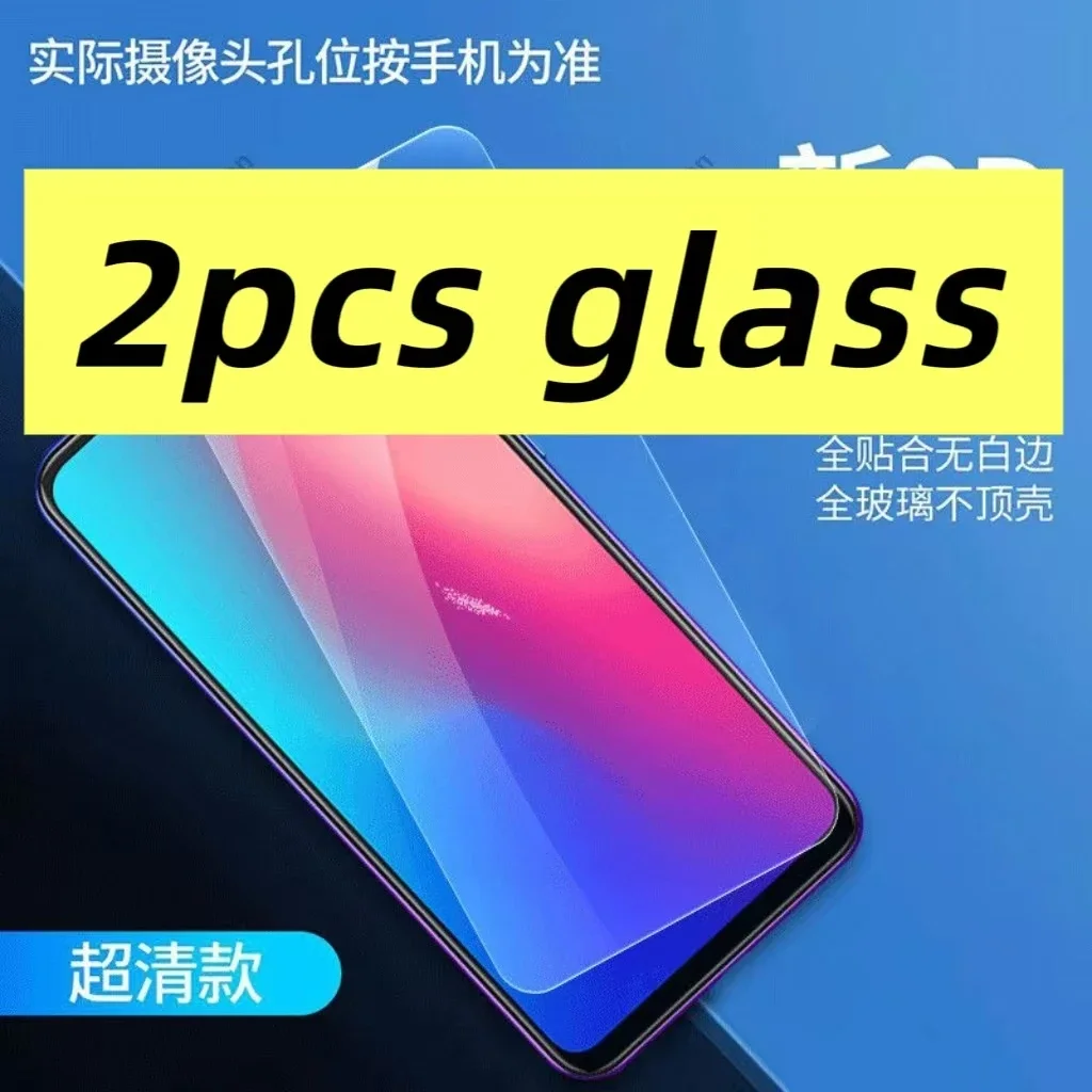 For 2pcs C Tempered Glass Case for Samsung M22 Cover on Galaxy M 22 22m N22 Phone Coque Samsun Sams