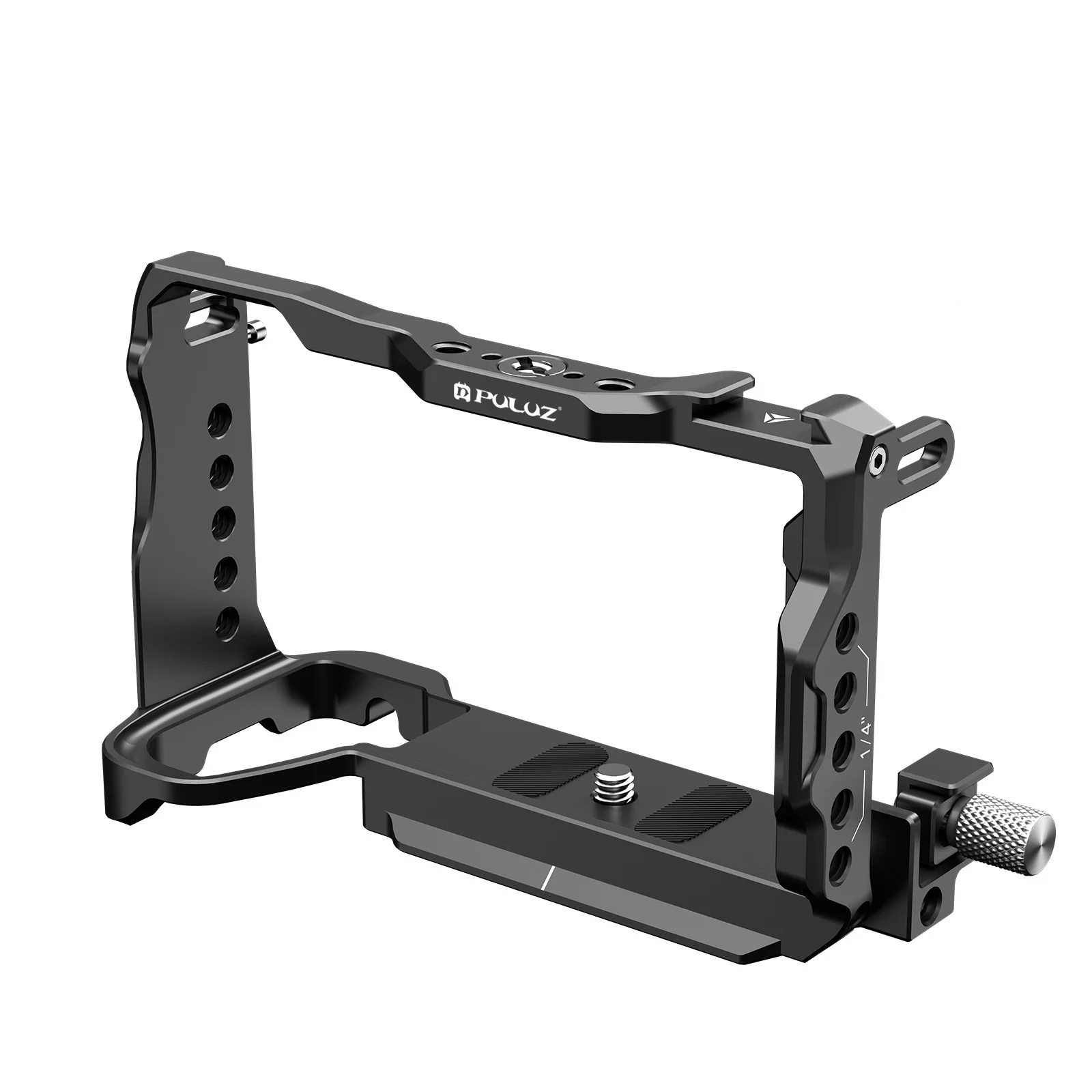 PULUZ Metal Camera Cage Stabilizer Rig For Sony A6700 ZV-E10 Alpha 7C / ILCE-7C / A7C ZV-E1 ILME-FX30 / FX3