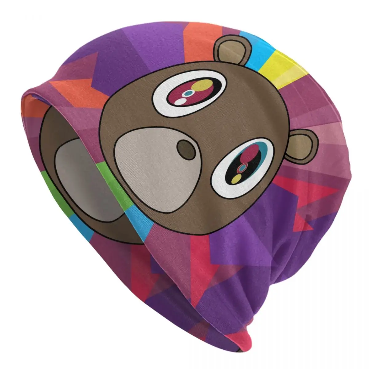 

Custom Kanye West Bear Beanie Cap Unisex Winter Bonnet Homme Knitted Hats Street Outdoor Skullies Beanies Hats For Men Women