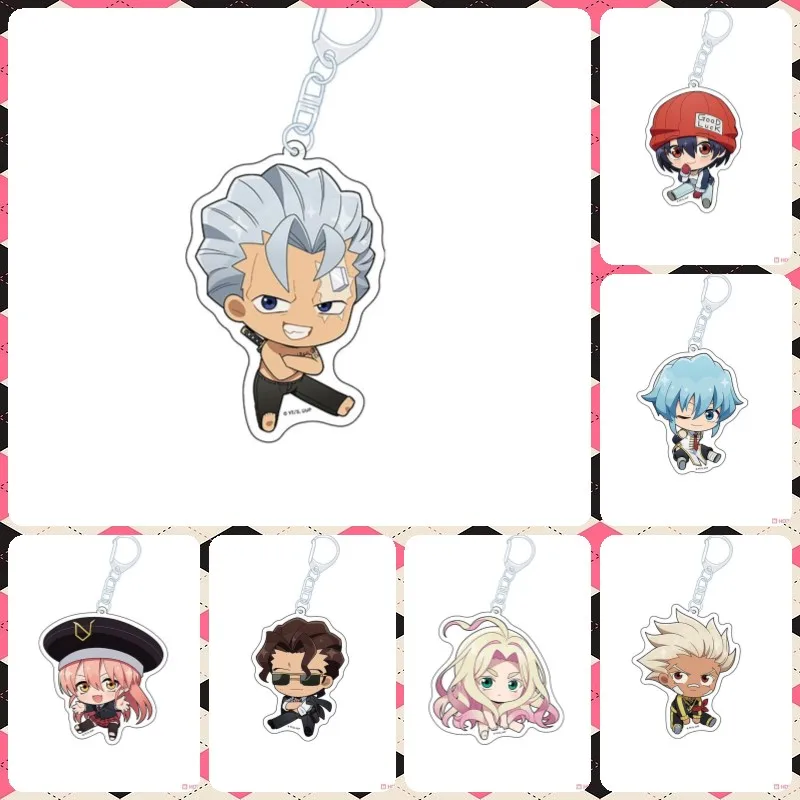 Undead Unluck ANIME 6CM Acrylic Figure Keychain Bag Charms Backpack Pendant Friends Gifts Car Pendant
