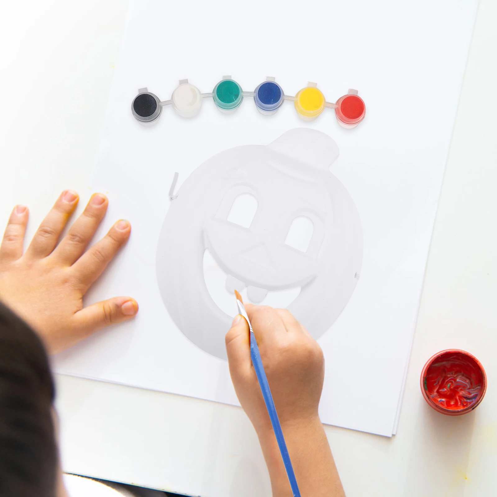 

Pulp Mask Plain Blank Masks to Decorate Pumpkin Halloween Decoration Making Kids Paint Masquerade