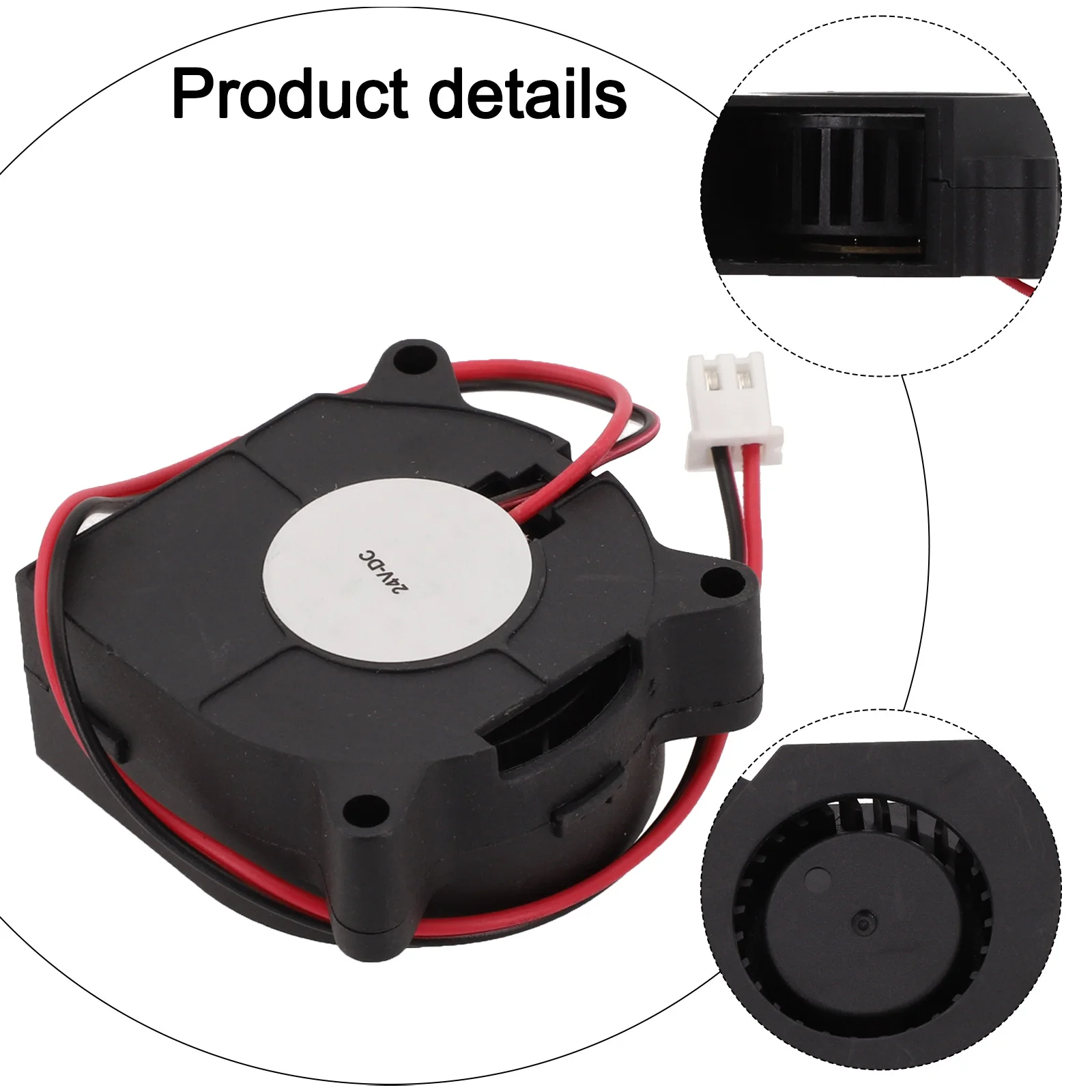 For 4020 Air Blower Fan 12V DC 24V Power Supply Quiet Oil Bearing Turbo Small Fan For 3D Printer 80*50*20 Mm