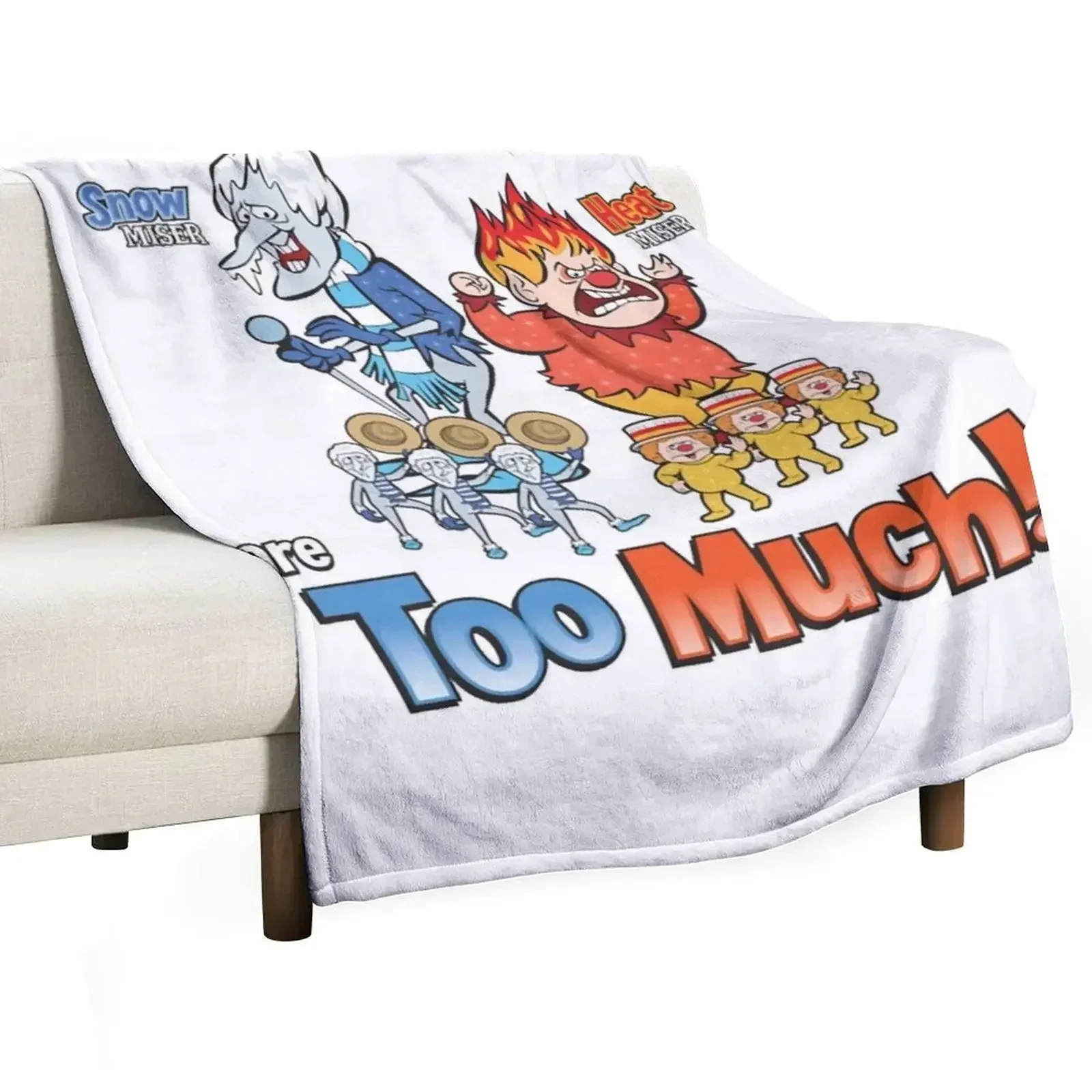 Miser Brothers - Too Much! Classic Throw Blanket Beach Stuffeds Flannel Fabric Furrys Thins Camping Blankets
