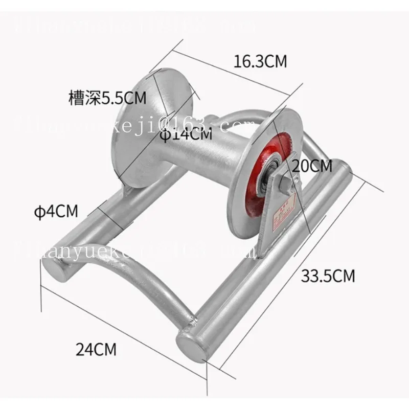 Pay-off Pulley Aluminum Cable Pulley Pay-off Pulley, Power Tool, Ground Cable Pulley