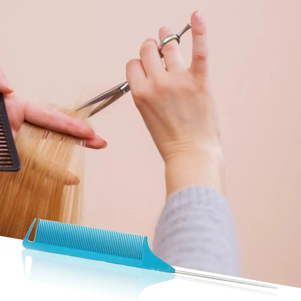 Comb Rat Tail Separate Parting Teasing Anti-Static Heat Resistant Tail Comb for Hair Salon