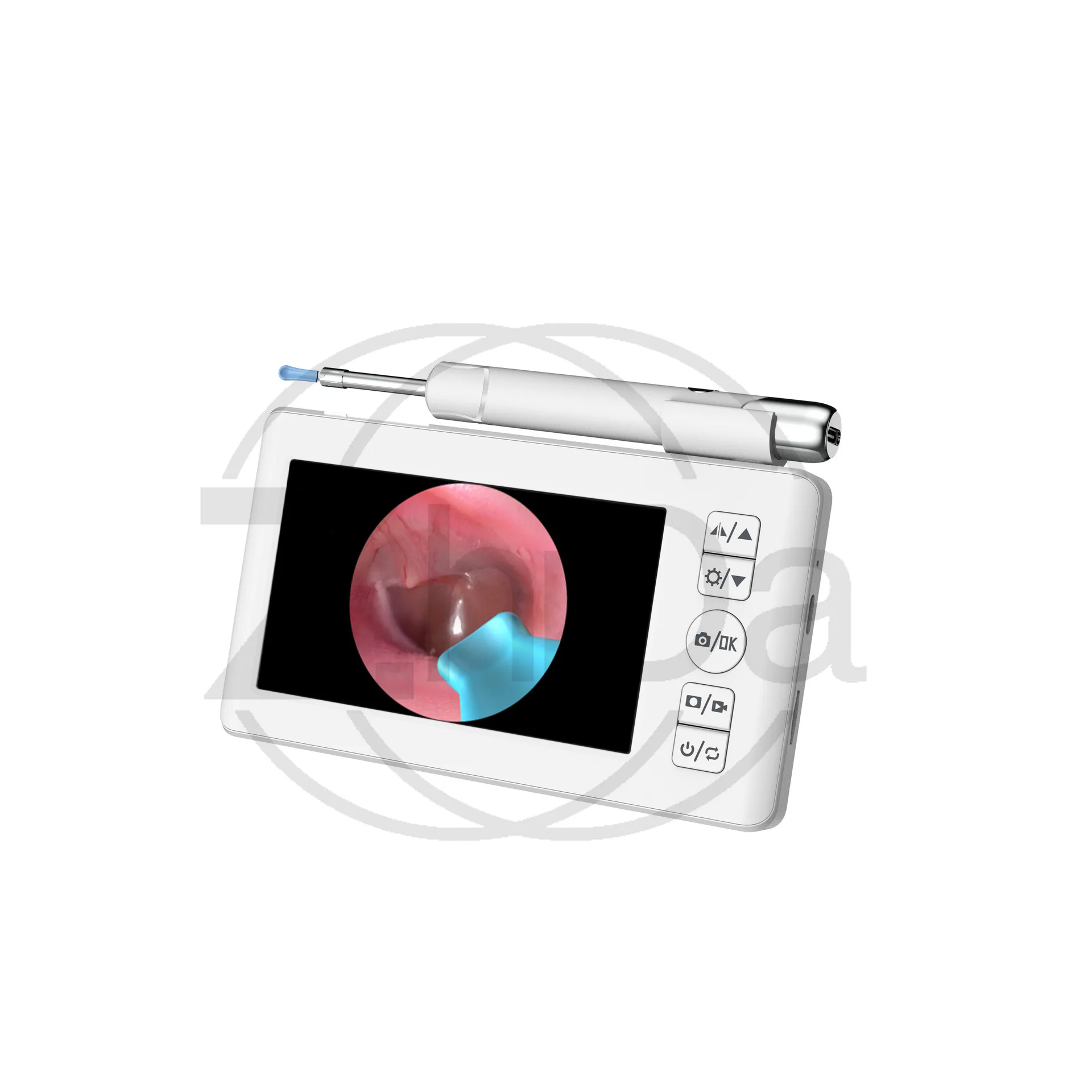 Visual ear scoop with screen, wireless visual ear scoop with tweezers