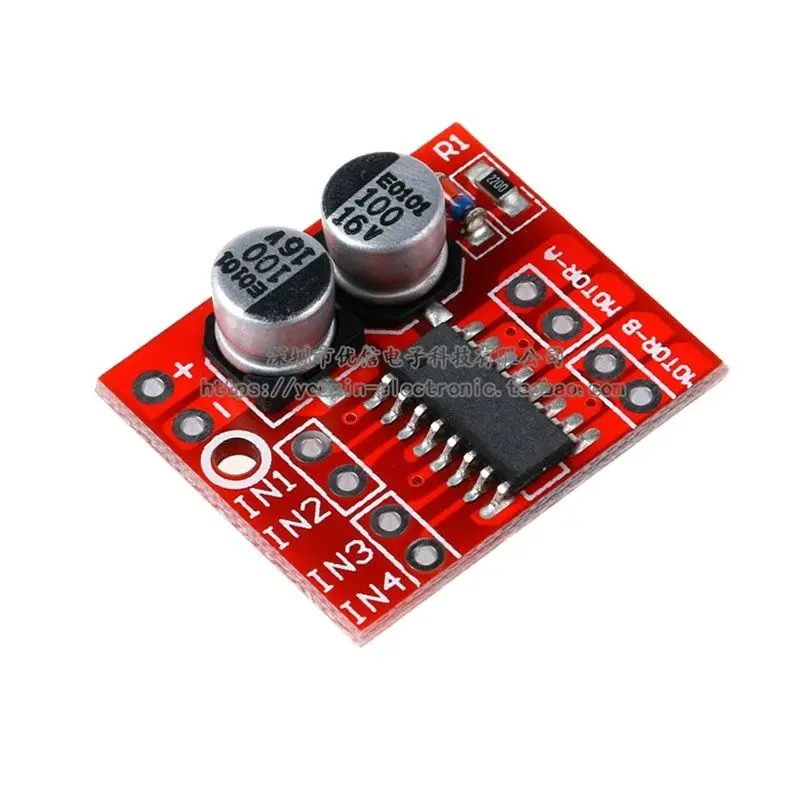 2-Way DC Motor Drive Module Dual H-Bridge PWM Speed Regulation Forward Reverse Control for Electronic Projects Stepper Motor