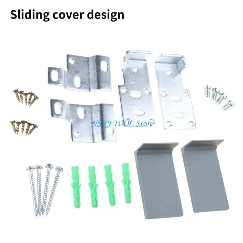 L8RC الدقة وضعت خزانة دعم الأجهزة الرف دعم بين قوسين الثقيلة خزانة أداة معلقة للمطبخ وخزانة الملابس #4