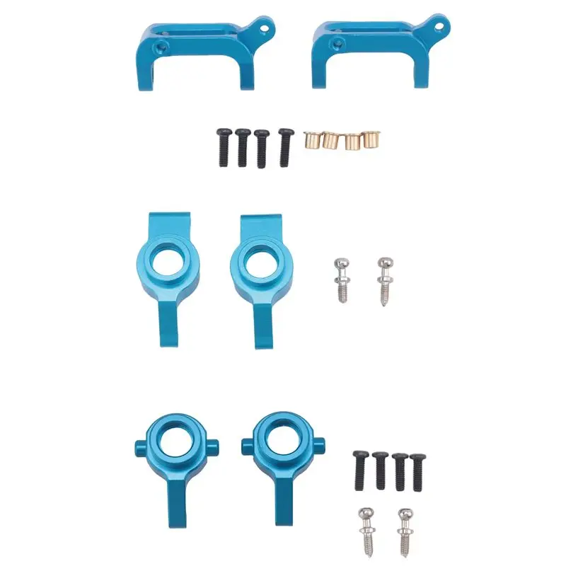 A49K-Aluminum Front Rear Steering Hub Base C Carrier Knuckle Upgrade Kit For Wltoys A959 A949 A969 A979 K929 1/18 RC Car