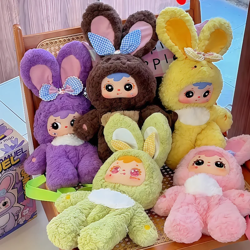 

Новинка в наличии, натуральная серия рюкзаков с тремя маленькими волосами, милый питомец, слепая коробка, рюкзак с орнаментом, кукла для девочек, практичный подарок на день рождения