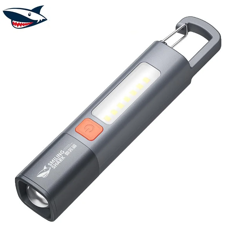 

Strong Lighting LED Portable Flashlight USB Rechargeable Outdoor Camping Pendant Light Waterproof Telescopic Focus COB Side Ligh