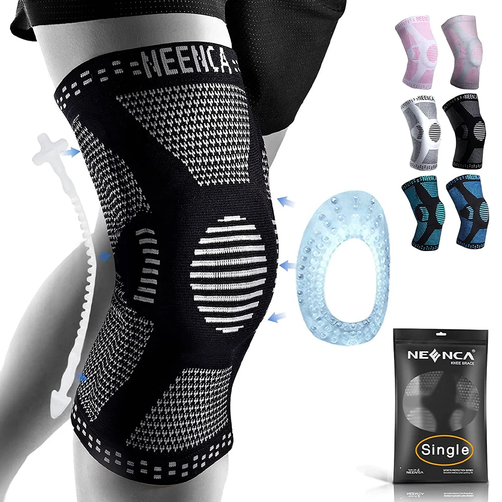 NEENCA Kupfer-Kniebandage, Kniestütze mit Patella-Gel-Pad und Seitenstabilisatoren für Knieschmerzen, Sport, Arthritis, ACL, Linderung von Gelenkschmerzen 6