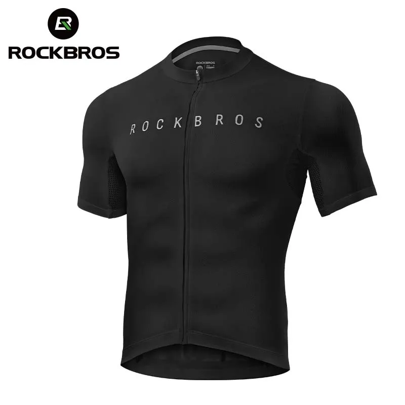 ROCKBROS roupas de ciclismo para homens e mulheres, MTB secagem rápida, camisa respirável com bolso, ciclismo Maillot, verão