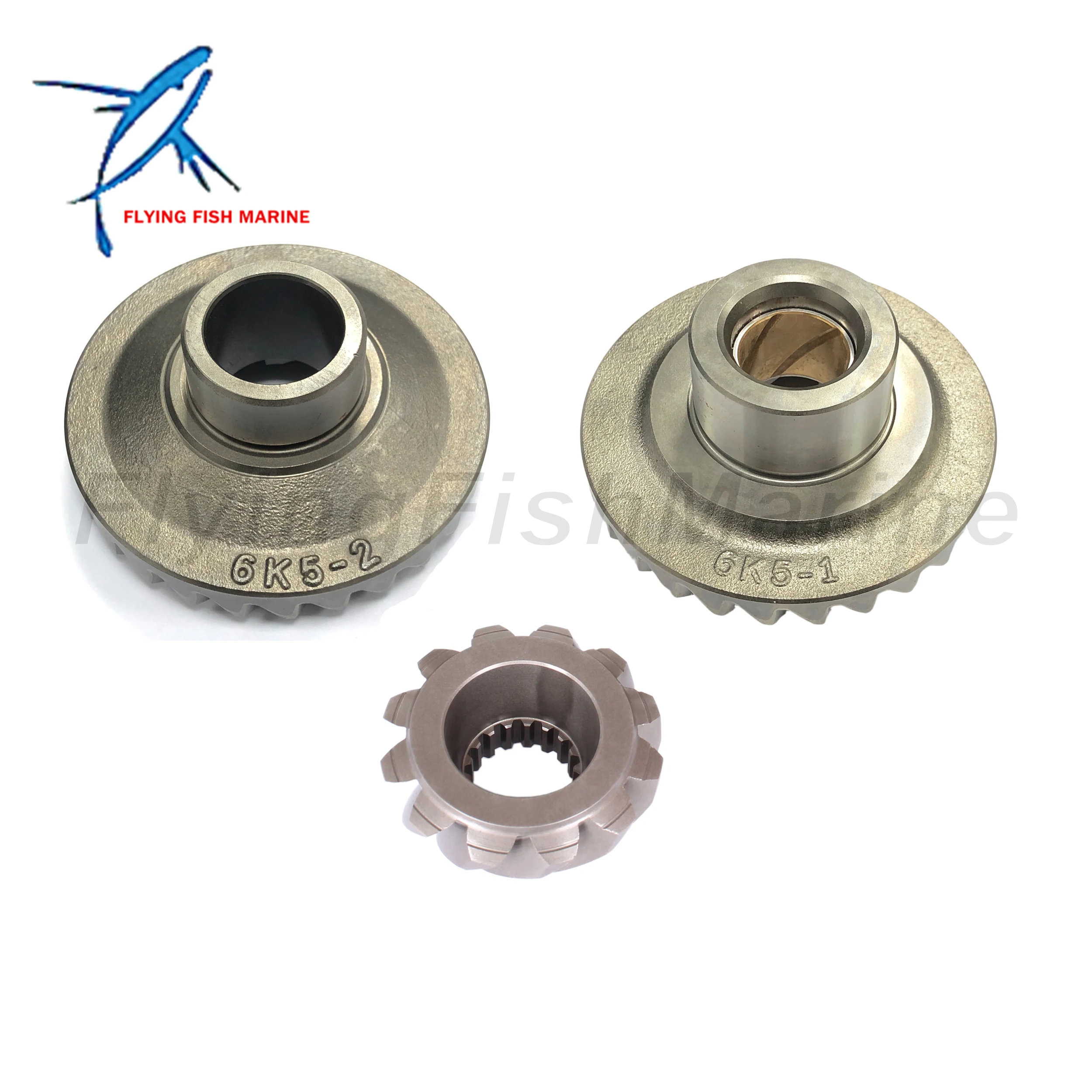 Outboard Motor 6H3 6K5-45551-00 Pinion & 6K5-45560-00 Forward & 6K5-45570-00 Reverse Gear Set for Yamaha Parsun 50HP 60HP 70HP
