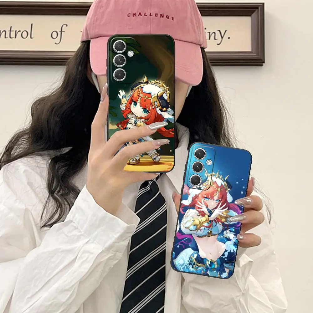 

Game GI Nilou Matte TPU Mobile Phone Case for Samsung Galaxy S26 S25 S24 S23 S22 S21 S20 Note20 Plus FE Ultra Colorful Cover