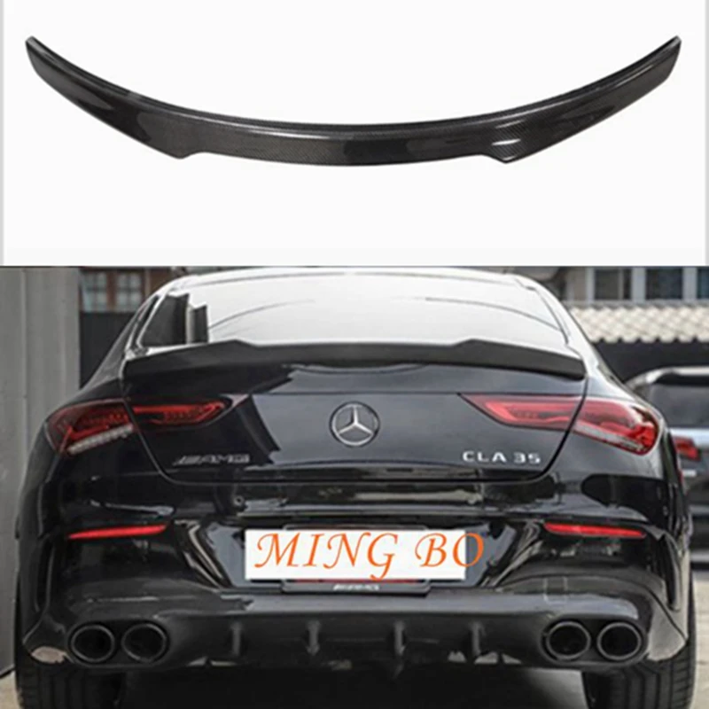 

FOR Mercedes-Benz CLA W118 C118 FD Style Carbon Fiber Rear Spoiler Trunk Wing 2019-2023 FRP Forged carbon