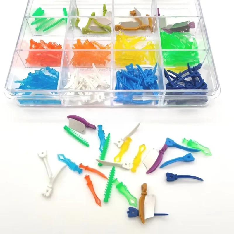 105pcs/box Polypropylene Lab Wedge Set, Complete Range of Sizes, Molded Pieces s