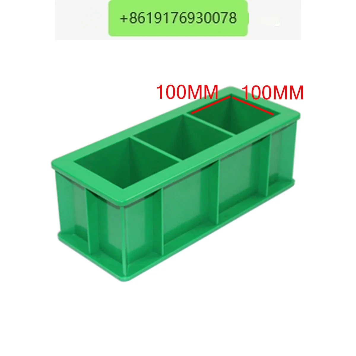 

10 pieces High quality concrete tryout 100mm cube three slot ABS plastic thickening compression test mold mortar test block mold