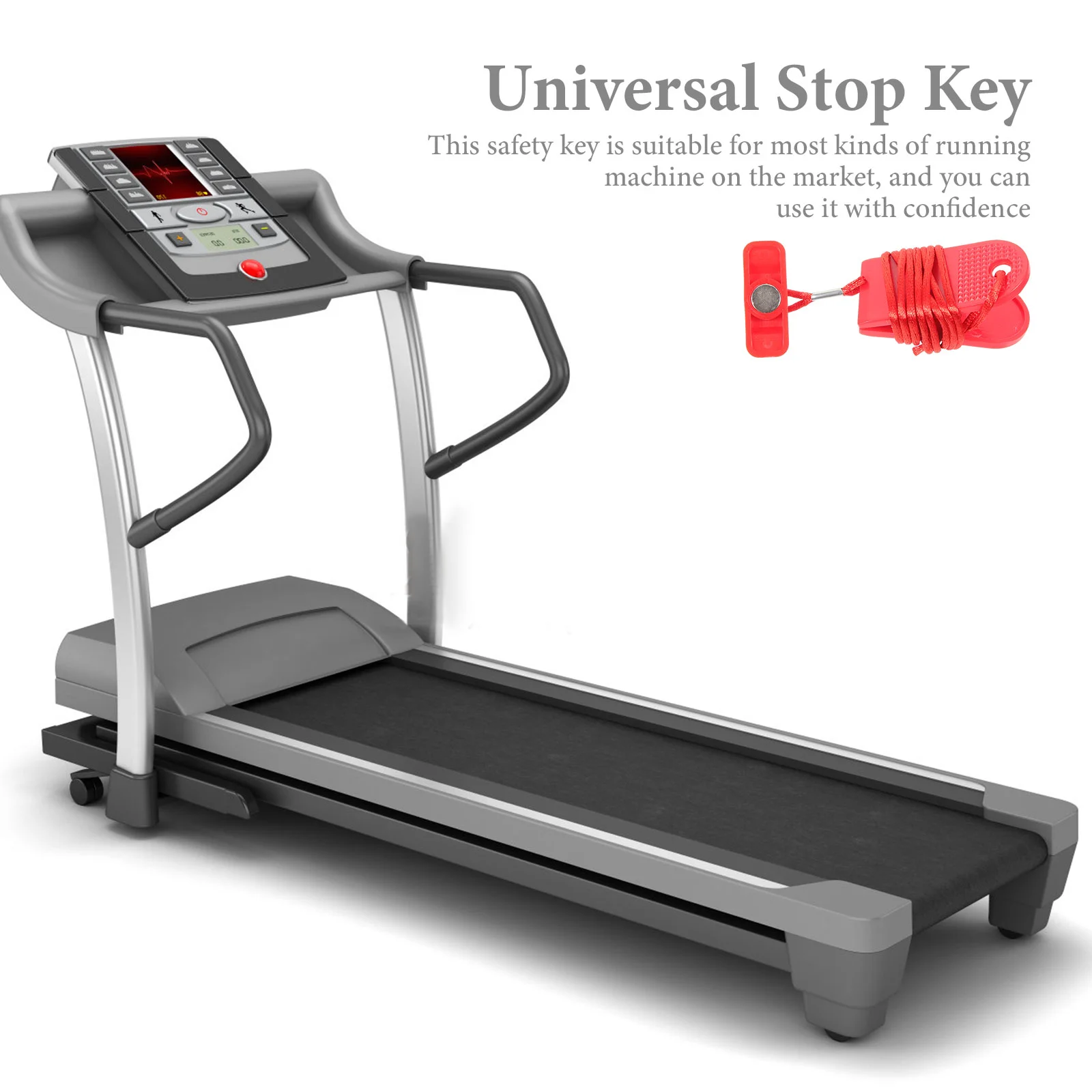 Emergency Stop Switch Universal Key Treadmill Safety Tool Magnets Component Magnetic Security Emergent Abs Lock Fitness Buttons