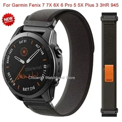 26mm 22mm Trail Loop Nylon Strap For Garmin Fenix 6X 6 Pro 7 7X solar 5 5X Plus 3 3HR Epix Gen 2 Enduro Quickfit Bracelet Band