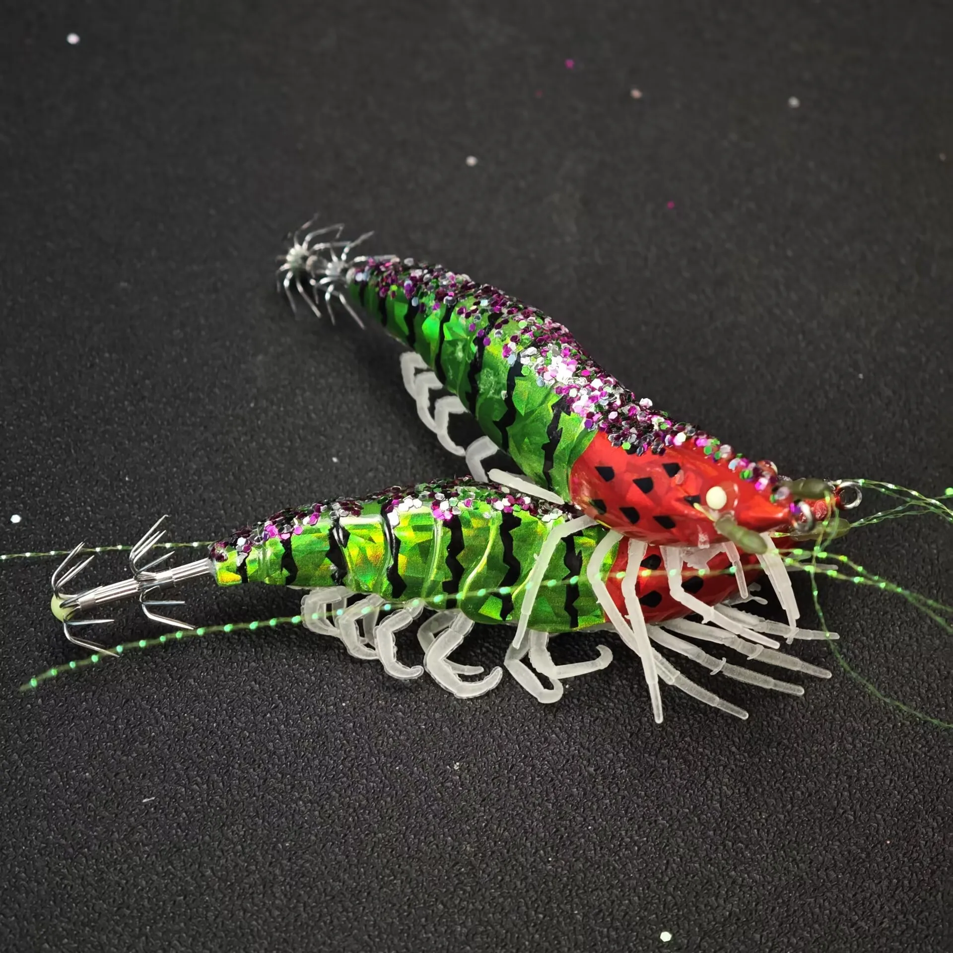10-teiliges Set Horizontale Tintenfisch-Jigs, Leuchtende Tintenfisch-Köder, UV-Reflektierende Oktopus-Köder für Salzwasser-Angeln – Detail 3