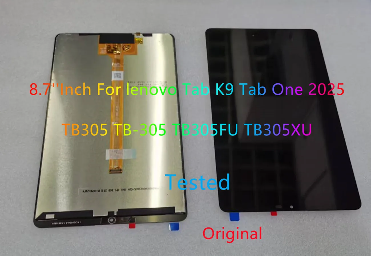 new-87''inch-for-lenovo-tab-k9-tab-one-2025-tb305-tb-305-tb305fu-tb305xu-lcd-display-touch-screen-digitizer-glass-assembly-test