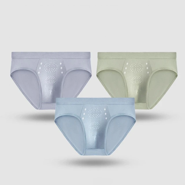 Slip protettivi tinta unita Plus Size massaggio con particelle mutande maschili vestiti da uomo raffreddamento estivo Bikini traspirante senza cuciture AliExpress