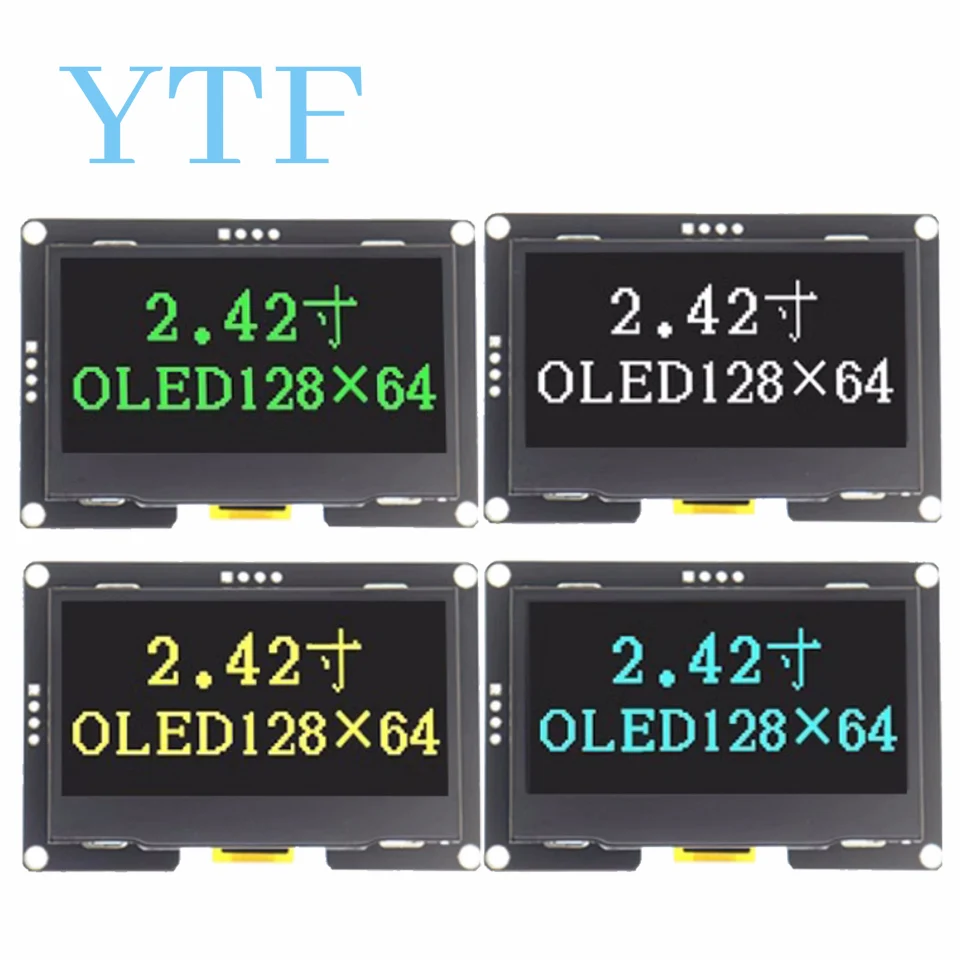 2.42 Inch OLED Display Module 2.4 Display 128x 64 Driver SSD1309 Interface 4-pin IIC Interface