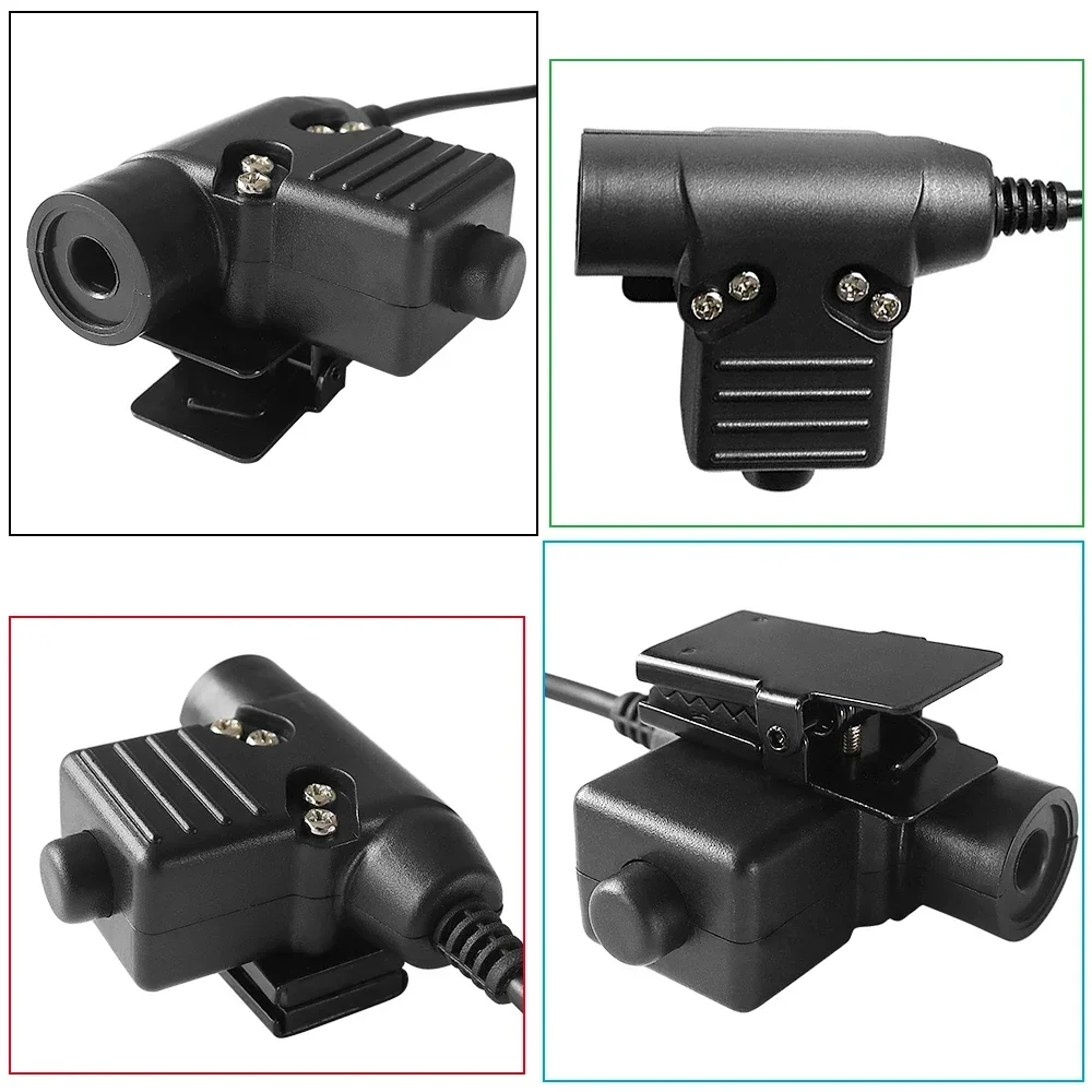 Adattatore per cuffie tattiche U94 Ptt Spina a 6 pin Ptt Adatto per PRC152 PRC148 Virtual Box Airsoft Auricolare militare Ptt