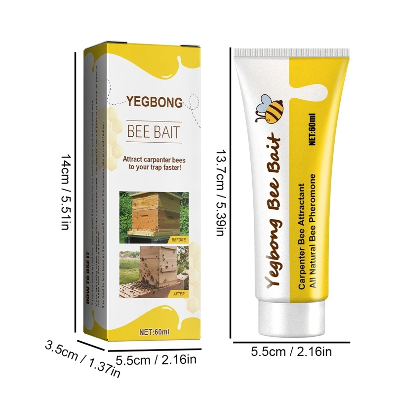 Bees Attractant Bees Baits Bees Swarm Lure Home Beekeeping Attract Tools Bees Trap Trapping Natural Wide Distribution C6UE