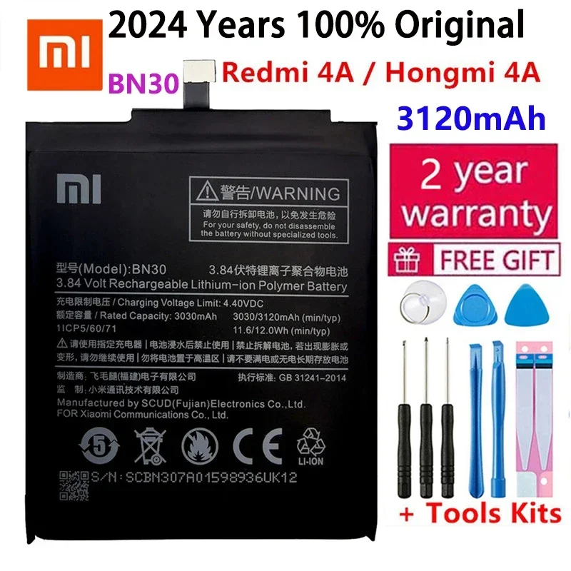 Original Battery For Xiaomi Redmi 3 3S 3X 4X 3 pro Note 3 5 5A 6 4A Pro Mi 5X BM46 BM47 BN30 BN31 BN45 Replacement Battery