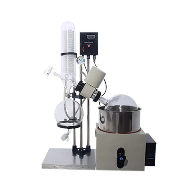 China RE 501 5 Liters Cheap alcohol distillation explosion-proof Manual vacuum Rotovap 5L rotary Evaporator