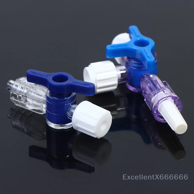 Plastic Two-Way Three-Way Stopcock Luer Lock Adapter for Clinical Hospital Use