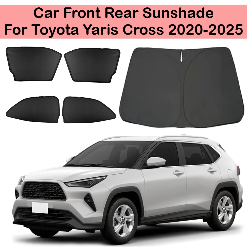 

Автомобильный передний и задний солнцезащитный козырек на лобовое стекло для Toyota Yaris Cross 2020-2025, оконные солнцезащитные козырьки, шторы, аксессуары для оконной крышки