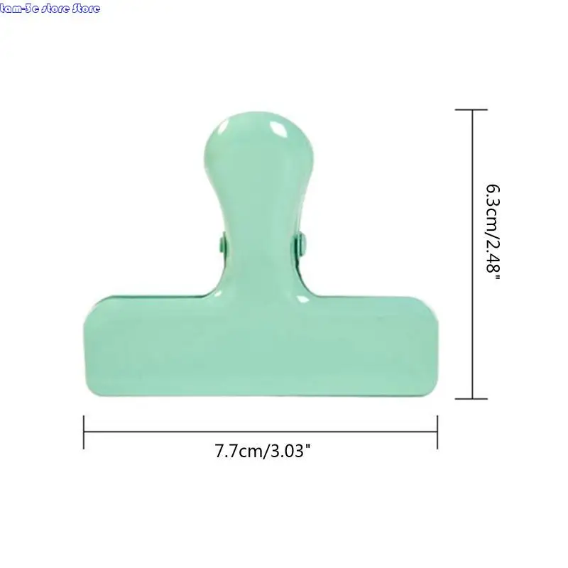 D0UA Colorful Clip Large Metal Paper Clamp Stainless Steel Clip for Offfice