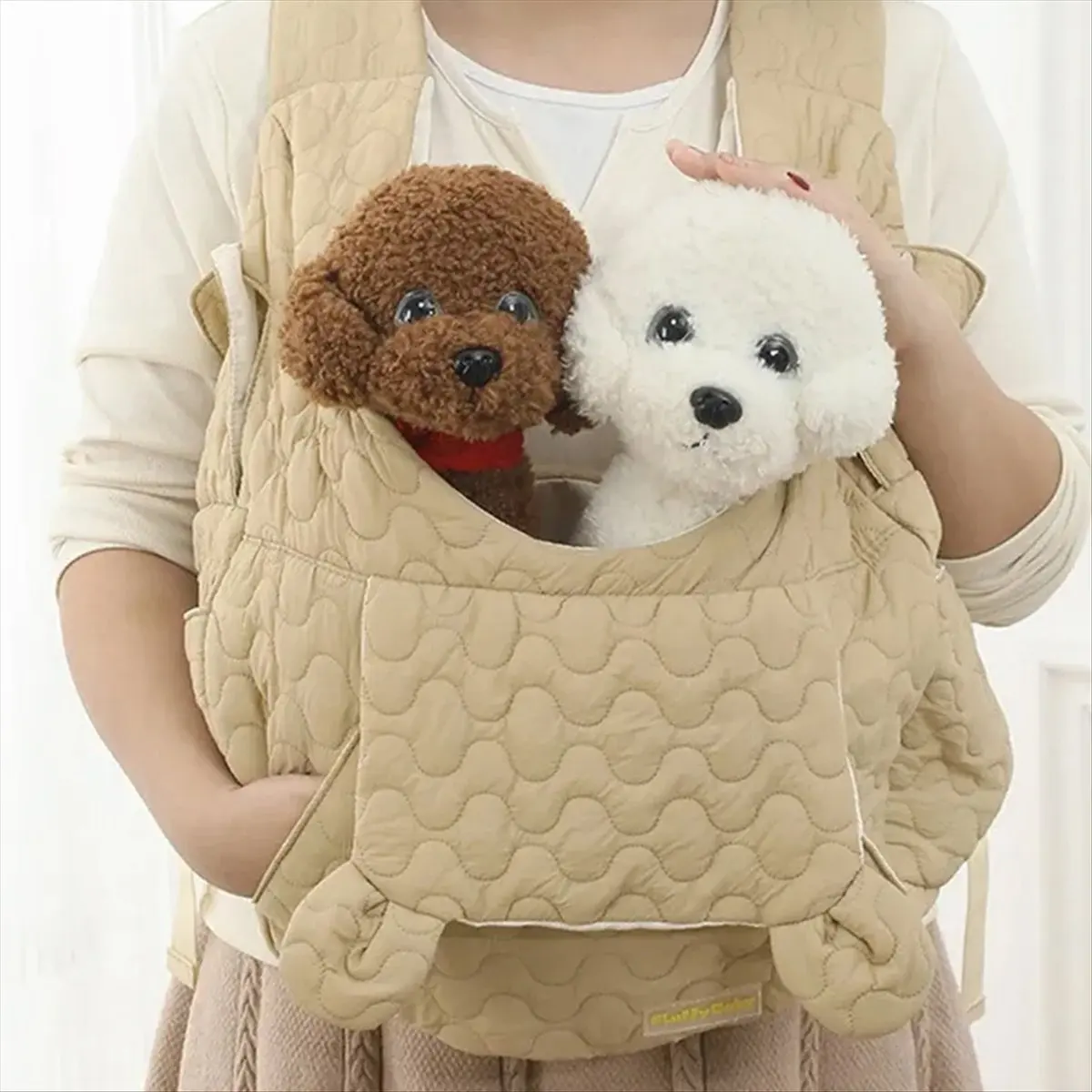 

*ABKM Зимняя нагрудная сумка для домашних животных, очень большая вместительная сумка для собак и кошек, водонепроницаемая и ветрозащитная портативная сумка для домашних животных