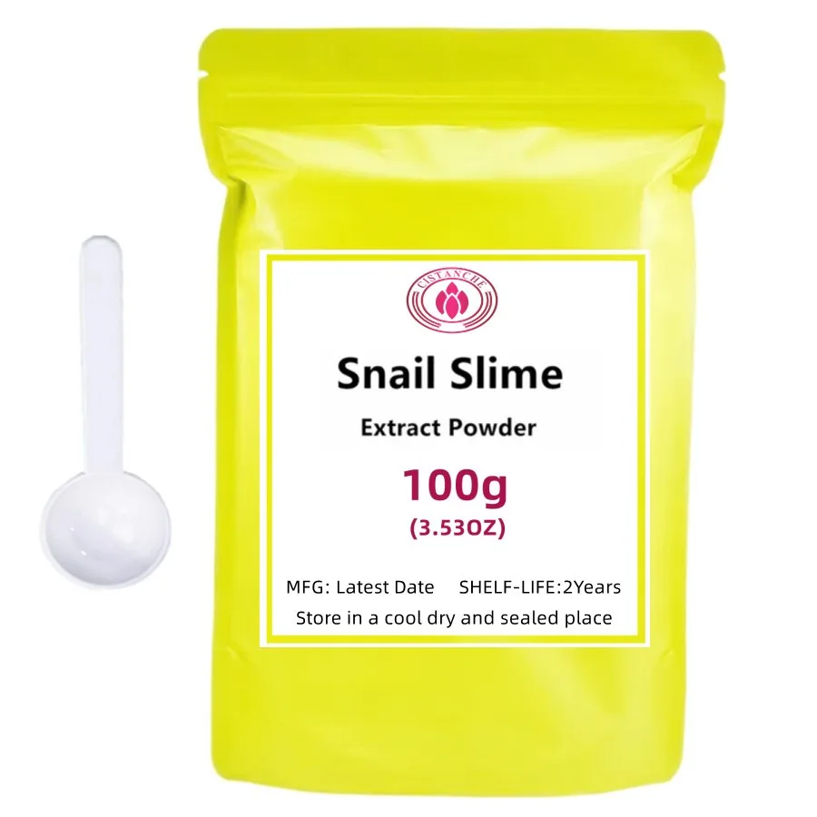 50-1000g Hot Selling Snail Slime Extract Powder /Moisturizing Skin Whitening and Smooth Anti Aging Remove Wrinkles Free shipping